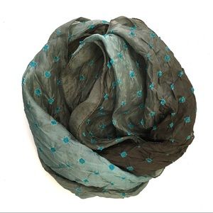 3/$30!!! Tie dyed silk scarf